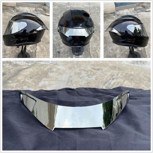 K6 Replacement Rear Spoiler,Tail Spoiler for AGV k6 Motorcycle Helmet Accessories Parts (Black) in Saudi Arabia