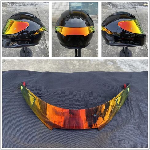 K6 Replacement Rear Spoiler,Tail Spoiler for AGV k6 Motorcycle Helmet Accessories Parts (Black) in Saudi Arabia