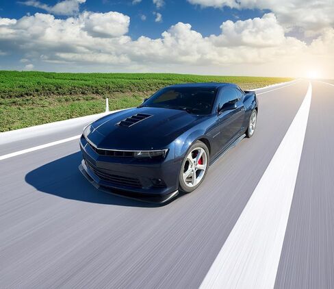 Front Bumper Lip Compatible with 2014-2015 Chevy Camaro, 1LE Style PU Front Lip Spoiler Splitter by IKON MOTORSPORTS in Saudi Arabia