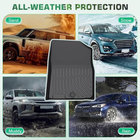 Floor Mats & Cargo Liner for Hyundai Tucson 2016 2017 2018 2019 2020 2021, All Weather TPE Rubber Floor Liner for Tucson, Waterproof Anti-Slip Full Set Floor Mats, Front, Rear, Trunk Mats in Saudi Arabia