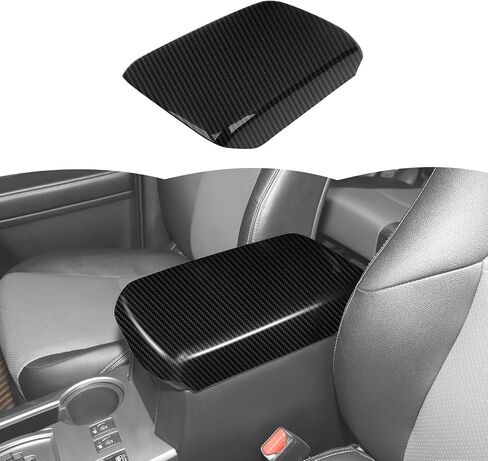 RT-TCZ Center Console Cover Armrest Box Trim Cover Decoration Interior Accessories for Toyota 4Runner 2010-2023 (Black Carbon Fiber) in Saudi Arabia