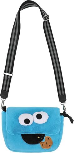 Sesame Street Cookie Monster 26 CM Plush Women's Crossbody Bag in Saudi Arabia
