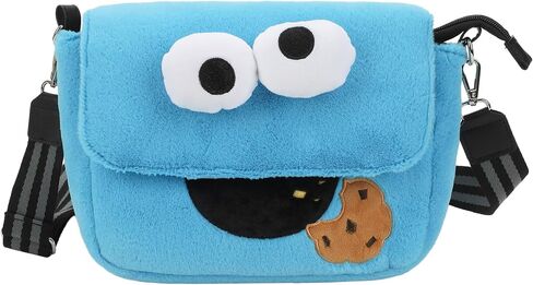 Sesame Street Cookie Monster 26 CM Plush Women's Crossbody Bag in Saudi Arabia