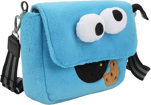 Sesame Street Cookie Monster 26 CM Plush Women's Crossbody Bag in Saudi Arabia