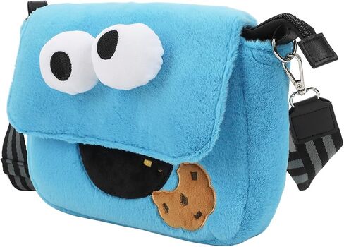 Sesame Street Cookie Monster 26 CM Plush Women's Crossbody Bag in Saudi Arabia