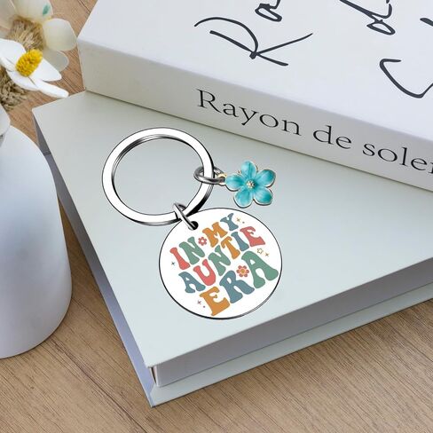 Auntie Keychain In My Auntie Era Best Aunt Ever Gift Aunt Gift From Niece Nephew Mother's Day Birthday Christmas Small in Saudi Arabia