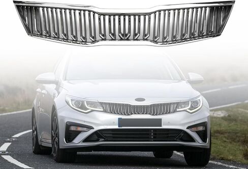 الشبكة الأمامية المصد العلوي شواية المبرد متوافقة مع 2019 2020 كيا أوبتيما 86350D5510 KI1200202 كروم in Saudi Arabia