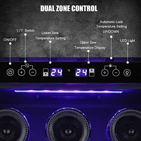 أنتاركتيكا ستار 1.6 قدم مكعب مبرد النبيذ/خزانة ثلاجة المشروبات، قبو نبيذ صغير لبيرة الصودا، ثلاجة بار علوية، ضاغط تشغيل هادئ، قائم بذاته، باب زجاجي أسود... in Kuwait