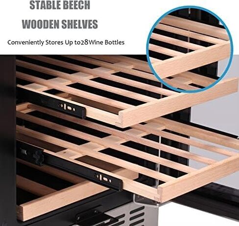 أنتاركتيكا ستار 1.6 قدم مكعب مبرد النبيذ/خزانة ثلاجة المشروبات، قبو نبيذ صغير لبيرة الصودا، ثلاجة بار علوية، ضاغط تشغيل هادئ، قائم بذاته، باب زجاجي أسود... in Kuwait