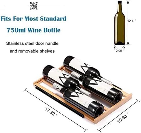 أنتاركتيكا ستار 1.6 قدم مكعب مبرد النبيذ/خزانة ثلاجة المشروبات، قبو نبيذ صغير لبيرة الصودا، ثلاجة بار علوية، ضاغط تشغيل هادئ، قائم بذاته، باب زجاجي أسود... in Kuwait