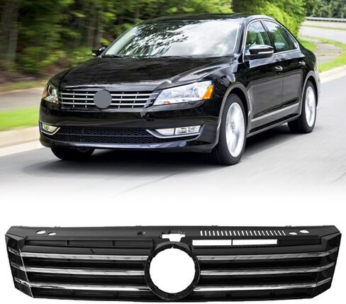 مناسبة لقالب الشبكة الأمامية من الكروم لـ 2012-2015 Volkswagen VW Passat - قطعة استبدال OEM 561853651COQE in Saudi Arabia