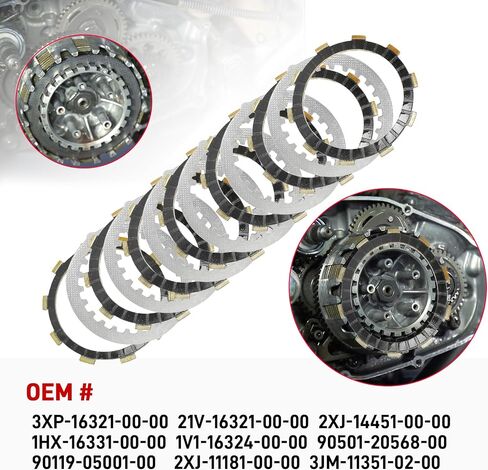 مجموعة القابض والحشية الكاملة المتوافقة مع Yamaha Blaster 200 YFS200 1988 1989 1990 1991-2006 in Saudi Arabia