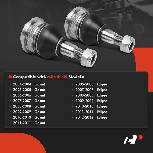 A-Premium 2 × وصلة كروية سفلية أمامية، متوافقة مع Mitsubishi Eclipse 2006-2012، Galant 2004-2011 in Saudi Arabia