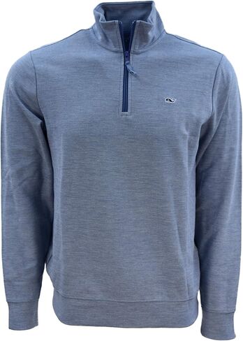 سترة Vineyard Vines الرجالية من Broadfield بسحاب 1/4 (XS، Moonshine) in Kuwait