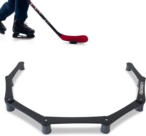 معدات تدريب الهوكي 5 أقسام/7 أقسام، مدرب التعامل مع عصا الهوكي، أدوات تدريب الهوكي مع مفاصل قابلة للتعديل، صلبة ومحمولة باللون الأسود in Kuwait