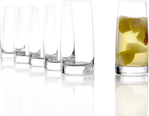 Stölzle Lausitz Set of 4 Glass Champagne Flutes (EXPERIENCE). Dishwasher Safe, Lead-Free Crystal Champagne Glasses (6.5Fl oz). Break-Resistant Mimosa Glasses, Mimosa Flutes - Genuine Stölzle Glassware in Saudi Arabia