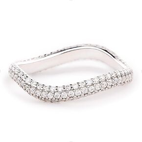 STORYJEWELLERY خواتم من الفضة الإسترليني، خاتم زفاف فضي للنساء، أساور زفاف منحنية للنساء، خواتم مكتنزة، خاتم زركونيا مكعب، هدايا لها in Kuwait