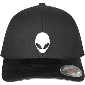Alien Head Flex Fit Hat Round Bill UFO Area 51 AF Baseball Black Cap in Kuwait
