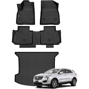 Floor Mats Custom for Genesis GV80 5 Seats 2021-2024 All Weather Waterproof TPE Car Floor Liners Fits Front&2nd Row Full Set Black Accessories in Saudi Arabia