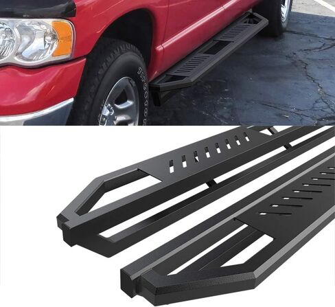 درع HD Ridez Pocket Drop Steps Armor متوافق مع Dodge Ram 1500 2002-2008 Quad Cab و2500 3500 03-09 (باستثناء موديلات Daytona Rumble Bee وSRT-10) (قضبان جانبية لخطوات جانبية من Nerf) in Saudi Arabia