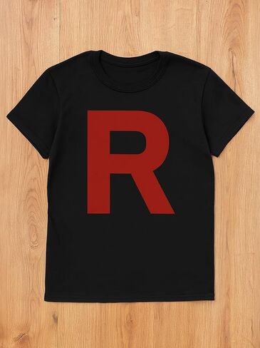 Tstars Team Rocket Costume Shirt - R Letter Halloween T-Shirt for Men - Funny Anime Tee in Saudi Arabia