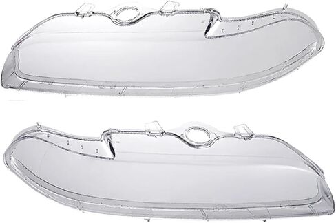 2Pcs Headlight Cover Compatible for BMW E39 Facelift 1996-2003 63128375301 63128375302 lampshade Shell Headlight Glass Lens headlamp Lens in Saudi Arabia