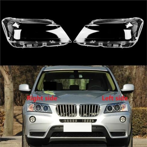 Compatible For BMW X3 F25 2010 2011 2012 2013 Front Headlight Shell Transparent Headlamp Cover Replace Original Lampshade Lens(Right side) in Saudi Arabia