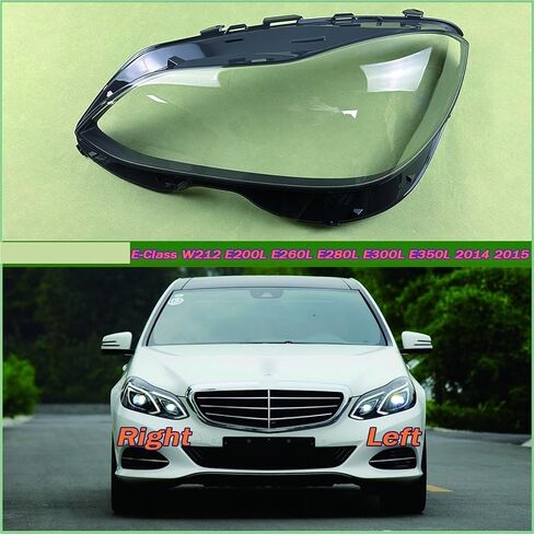 Compatible for-Benz E-Class W212 E200L E260L E280L E300L E350L 2014 2015 Headlamp Transparent Lampshade Cover Lens Plexiglass(Right) in Saudi Arabia
