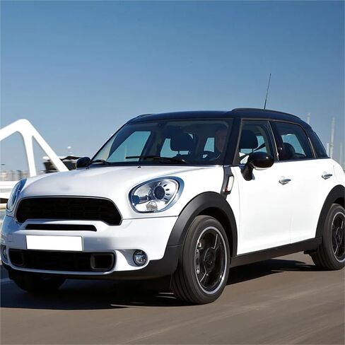 Headlight Trim Ring Bezel Compatible for R60 Cooper Countryman 2011-16 Glossy Black/Chrome Surround Cover 51139801573,51139801574(Chrome) in Saudi Arabia