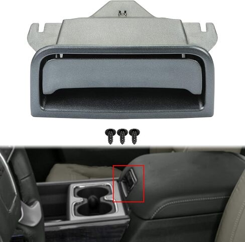 ECOTRIC Black Center Console Latch Compatible with 2014-2020 Chevrolet Silverado & GMC Sierra 1500 2500HD 3500HD Replace for Part Number 22861304 22792217 in Saudi Arabia