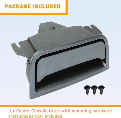 ECOTRIC Black Center Console Latch Compatible with 2014-2020 Chevrolet Silverado & GMC Sierra 1500 2500HD 3500HD Replace for Part Number 22861304 22792217 in Saudi Arabia