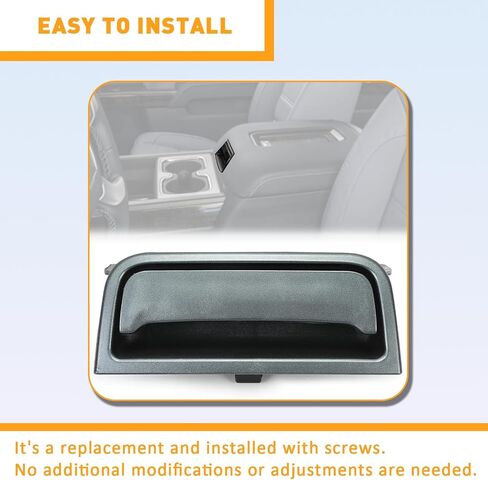 ECOTRIC Black Center Console Latch Compatible with 2014-2020 Chevrolet Silverado & GMC Sierra 1500 2500HD 3500HD Replace for Part Number 22861304 22792217 in Saudi Arabia