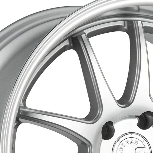 عجلة Aodhan DS02 المخصصة - 19x9.5، 22 إزاحة، نمط مسمار 5x114.3، محور 73.1 ملم - فضي مع حافة وجه مصنوعة آليًا in Kuwait