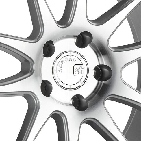 عجلة Aodhan DS02 المخصصة - 19x9.5، 22 إزاحة، نمط مسمار 5x114.3، محور 73.1 ملم - فضي مع حافة وجه مصنوعة آليًا in Kuwait