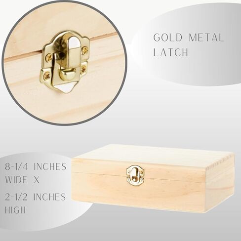 Factory Direct Craft Unfinished Wooden Tiny Treasure Chest Keepsake Boxes Set of 3 - Blank Trinket Boxes for Jewelry Storage, Favor Boxes and Beach Themed Parties (3-1/2 Inches Wide) in Saudi Arabia