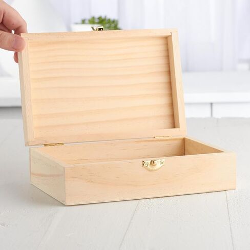 Factory Direct Craft Unfinished Wooden Tiny Treasure Chest Keepsake Boxes Set of 3 - Blank Trinket Boxes for Jewelry Storage, Favor Boxes and Beach Themed Parties (3-1/2 Inches Wide) in Saudi Arabia