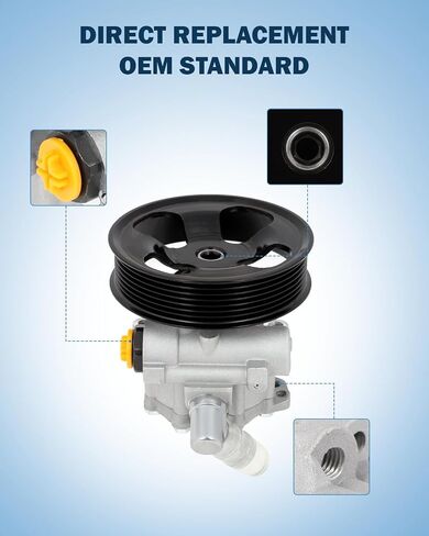 ECCPP Power Steering Pump fit for Mercedes-Benz GL350 2010 2011 2012 3.0L 2987CC V6 DIESEL DOHC Turbocharged Replace #21-460 in Saudi Arabia
