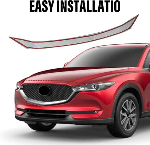 غطاء محرك السيارة منحرف غطاء محرك السيارة متوافق مع مازدا CX-5 2025 2024 2023 2022 2021 2020 2019 2018 2017 لمعان غطاء محرك السيارة من ألياف الكربون حامي علة منحرف الحجر الحرس ل CX 5 CX-5 in Saudi Arabia