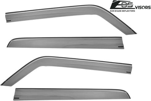 Replacement for 2008-2015 Scion xB | EOS Visors JDM Mugen Tape-On Style Smoke Tinted Side Vents Window Rain Guard Deflectors in Saudi Arabia