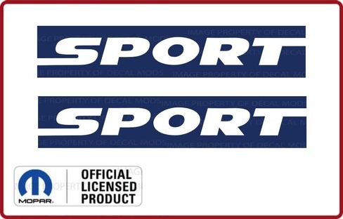 Decal Mods Fender Sport Small Side Logo Graphic fits Jeep Wrangler JK (2007-2018) (Set of 2) Black Matte CBM | SJ5K5 in Saudi Arabia