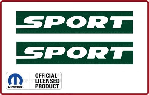 Decal Mods Fender Sport Small Side Logo Graphic fits Jeep Wrangler JK (2007-2018) (Set of 2) Black Matte CBM | SJ5K5 in Saudi Arabia