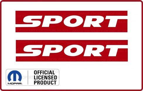 Decal Mods Fender Sport Small Side Logo Graphic fits Jeep Wrangler JK (2007-2018) (Set of 2) Black Matte CBM | SJ5K5 in Saudi Arabia
