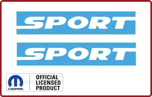 Decal Mods Fender Sport Small Side Logo Graphic fits Jeep Wrangler JK (2007-2018) (Set of 2) Black Matte CBM | SJ5K5 in Saudi Arabia