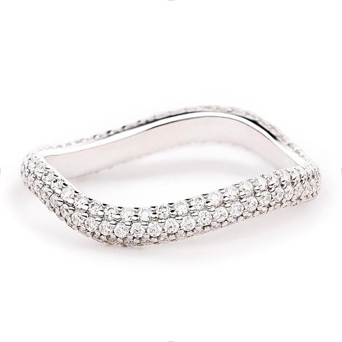 STORYJEWELLERY خواتم من الفضة الإسترليني، خاتم زفاف فضي للنساء، أساور زفاف منحنية للنساء، خواتم مكتنزة، خاتم زركونيا مكعب، هدايا لها in Saudi Arabia