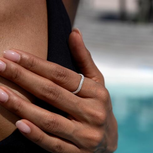 STORYJEWELLERY خواتم من الفضة الإسترليني، خاتم زفاف فضي للنساء، أساور زفاف منحنية للنساء، خواتم مكتنزة، خاتم زركونيا مكعب، هدايا لها in Saudi Arabia