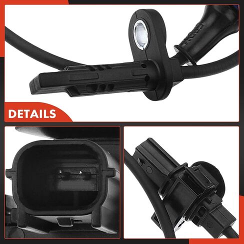 مستشعر سرعة العجلات الخلفية ABS A-Premium متوافق مع موديلات Honda - CR-V 2012 2013 2014 2015 2016، L4 2.4L، AWD - جانب السائق الأيسر، استبدال # 57475-T0G-A01 in Saudi Arabia