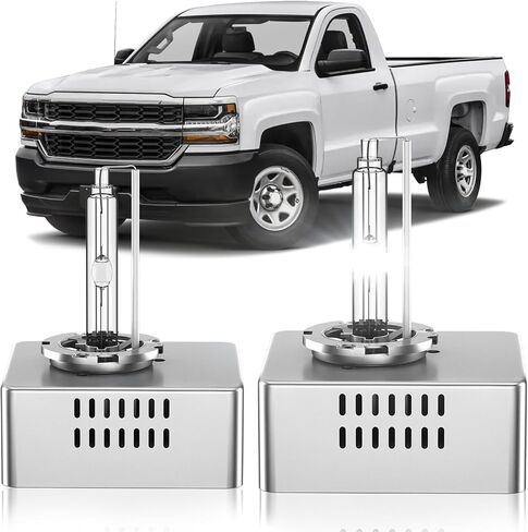 D5S HID Headlight Bulbs Fit for 2016 2017 2018 Chevy Silverado 1500 LT LTZ LS WT 2015-2018 GMC Sierra 1500 2500 3500 HD, High Low Beam Xenon Light, 8000K White Blue, Pack of 2 in Kuwait