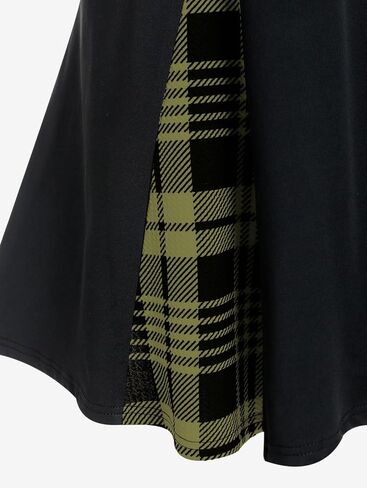 ROSE GAL Women's Plus Size Gothic Mini Skirt High Waisted Short A-Line School Uniform Skirt in Kuwait