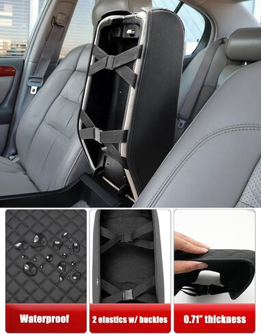 KBH Center Console Armrest Cover for 1998-2005 Lexus GS300 GS400 GS430, Middle Console Protector, Arm Rest Lid Cushion Cover, Anti-Scratch, Black in Saudi Arabia