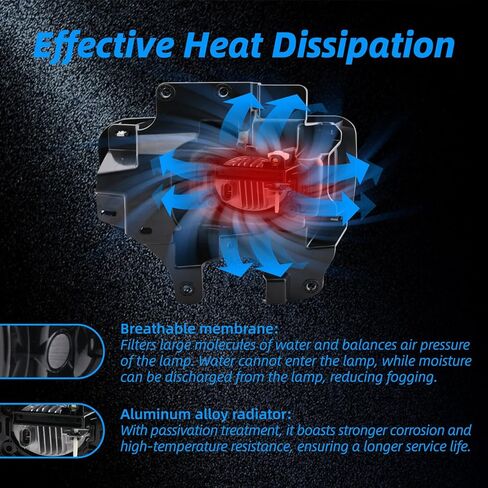 Fog Light Assemblies For F150 2009-2014 Ford, Upgrade Replacement Fog Lamp Assembly Kit, 200% Brighter than Original Assembly, 3000K Yellow IP67 DC 12V 2Pcs, FL3Z-15200-A in Kuwait